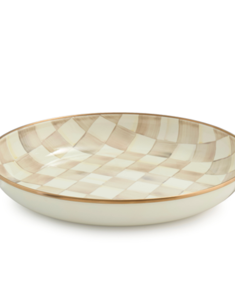 MacKenzie-Childs ABUNDANT BOWL-MOCHA CHECK