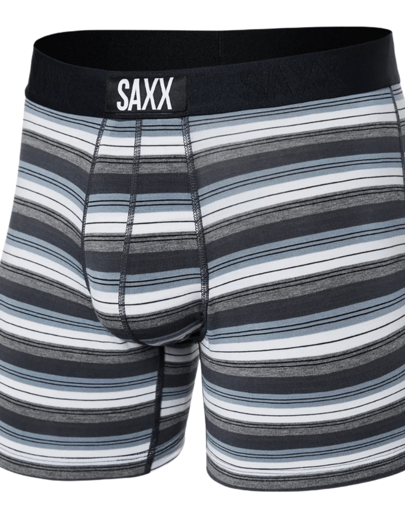 SAXX VIBE SUPER SOFT BOXER BRIEF FREEHAND STRIPE-GREY XXL