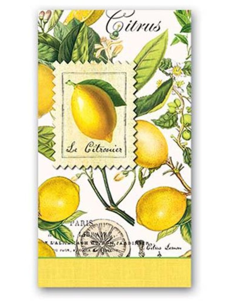 MICHEL DESIGN WORKS LEMON BASIL HOSTESS NAPKIN
