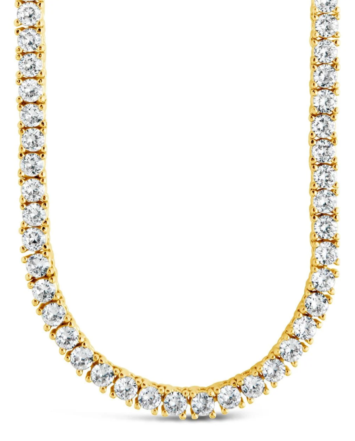STERLING FOREVER CECIL CZ TENNIS NECKLACE 16"