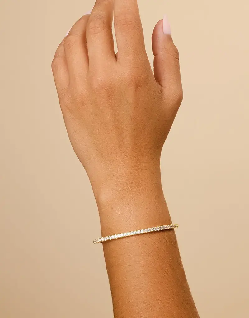 STERLING FOREVER ASTER CZ TENNIS BRACELET