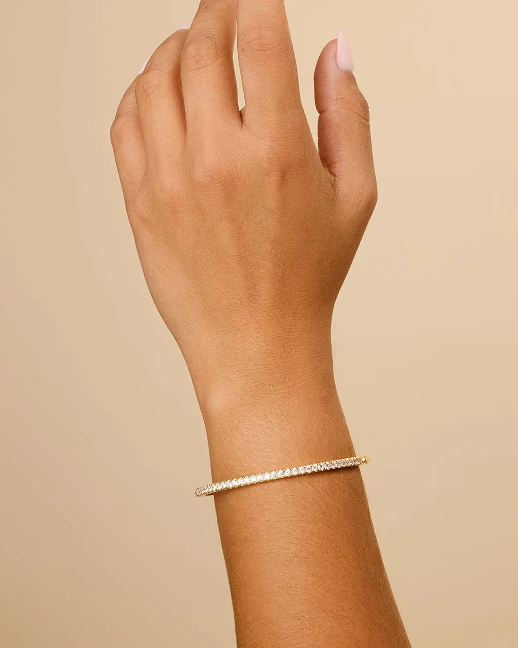 STERLING FOREVER ASTER CZ TENNIS BRACELET