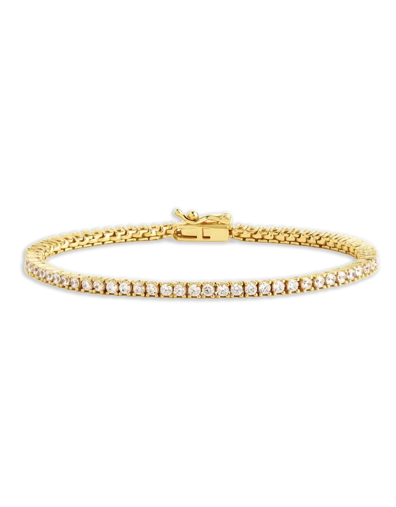 STERLING FOREVER MIRABELL CZ TENNIS BRACELET 6"