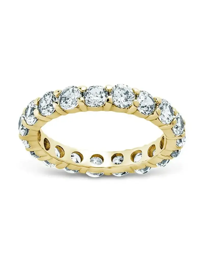 STERLING FOREVER DAINTY GRACIE CZ ETERNITY RING