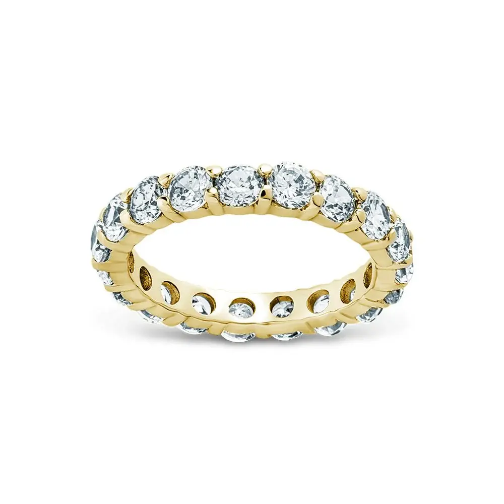 STERLING FOREVER DAINTY GRACIE CZ ETERNITY RING