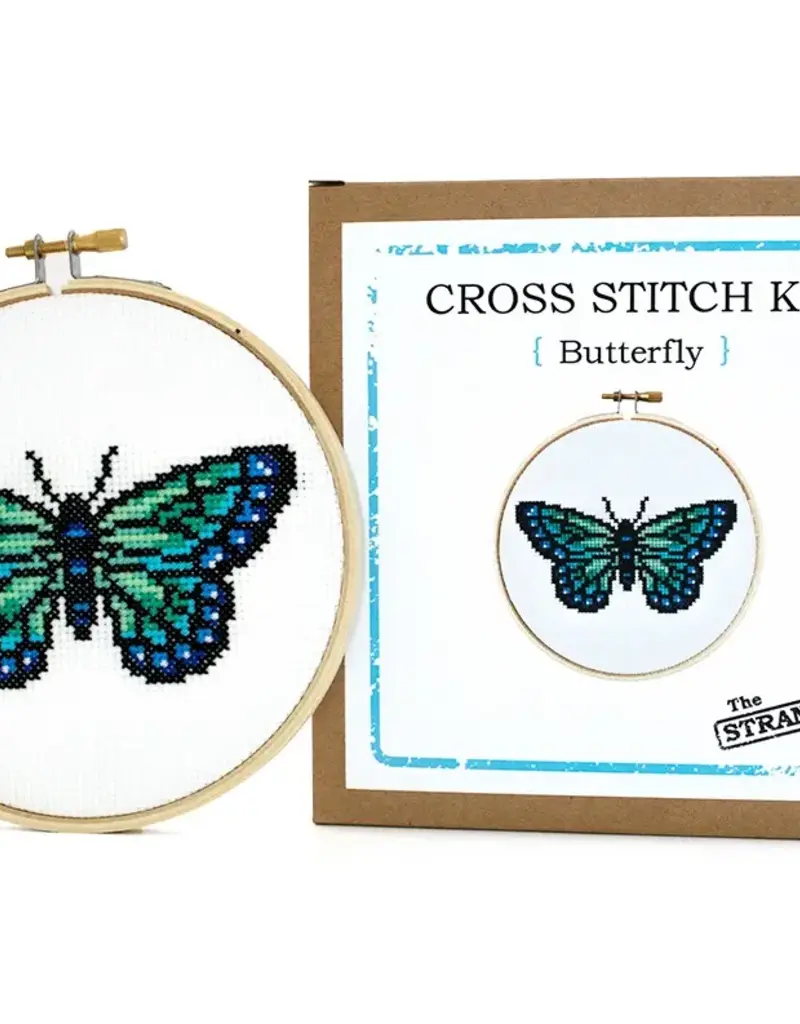 THE STRANDED STITCH Butterfly Cross Stitch Kit