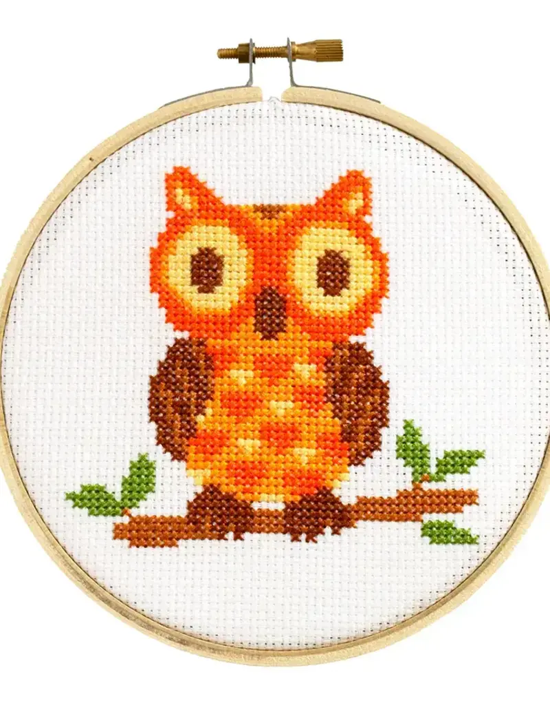 THE STRANDED STITCH OWL CROSS STITCH KIT
