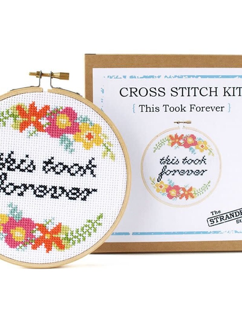 THE STRANDED STITCH THIS TOOK FOREVER CROSS STITCH KIT