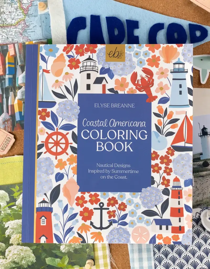 ELYSE BREANNE DESIGNS COASTAL AMERICANA COLORING BOOK