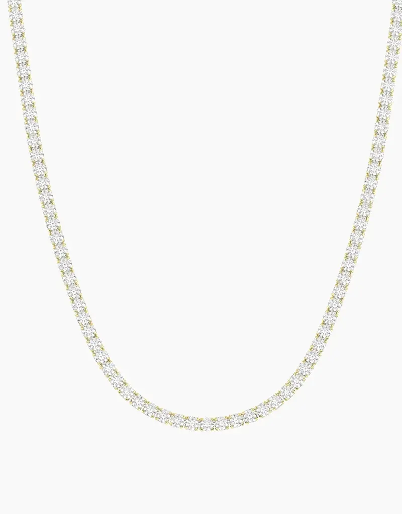 ELLA STEIN 3MM TENNIS NECKLACE-GOLD