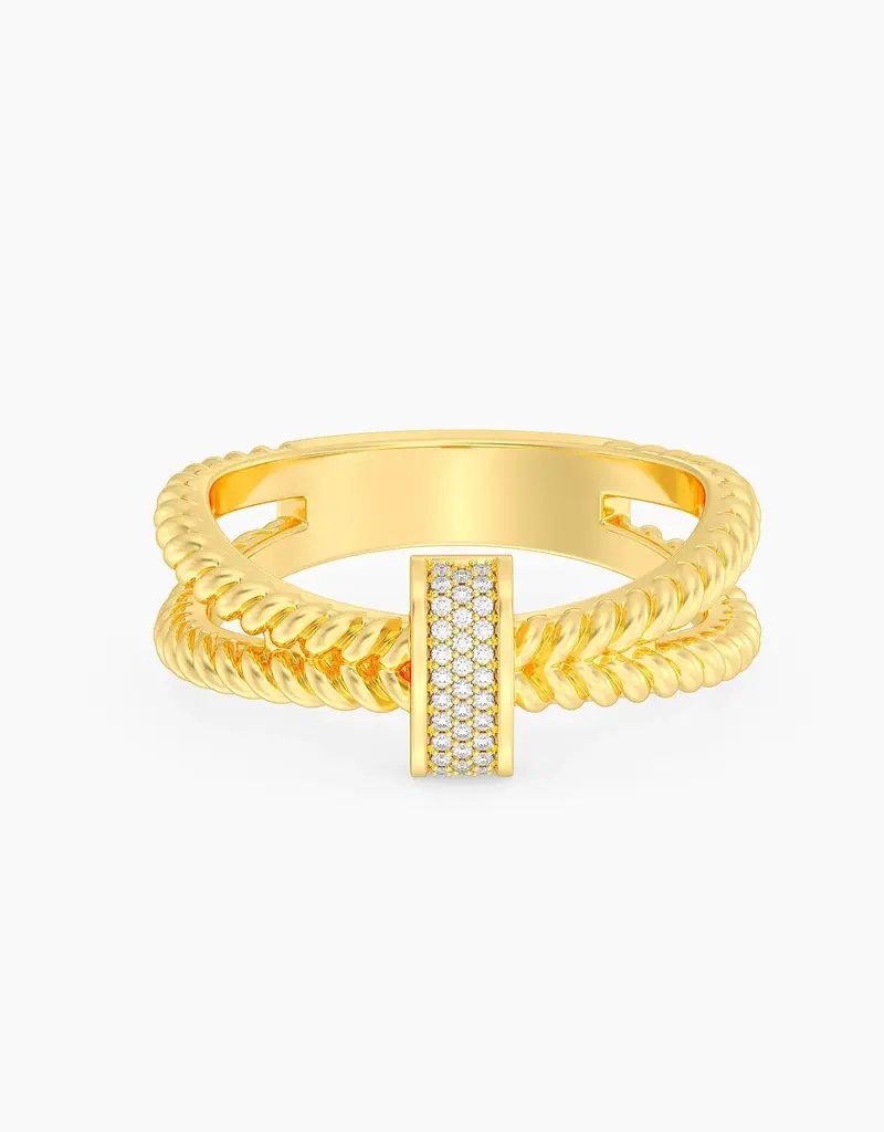 ELLA STEIN MEET ME HALFWAY STATEMENT RING