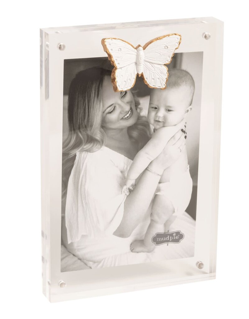 MUD PIE BUTTERFLY ACRYLIC FRAME