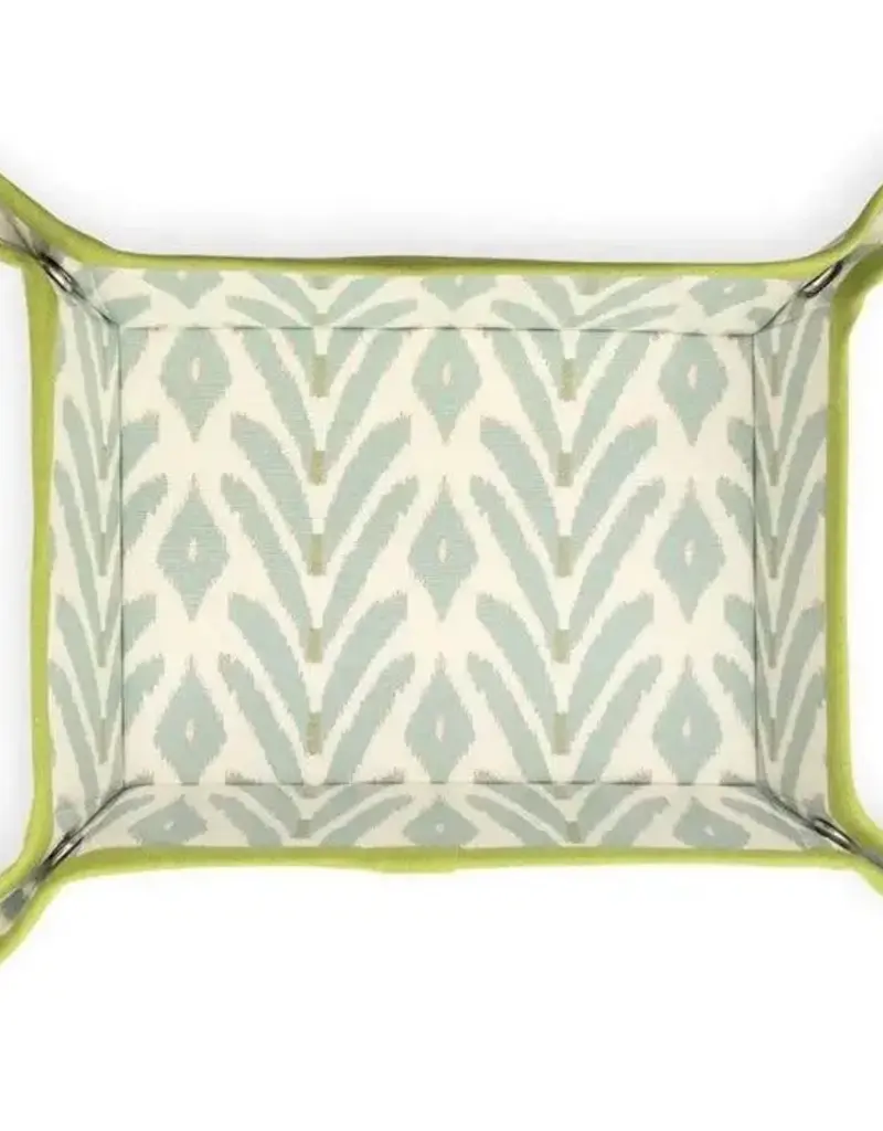 LAURA PARK DESIGNS PETITE FROND BLUE SNAP TRAY