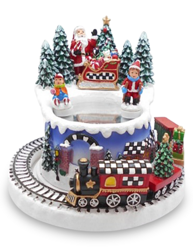 MacKenzie-Childs musical ice skating winter scene