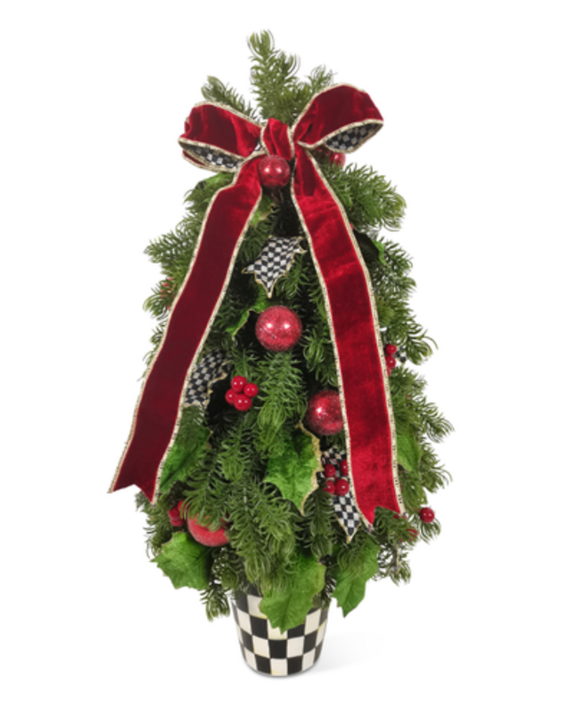 MacKenzie-Childs courtly holly tabletop tree