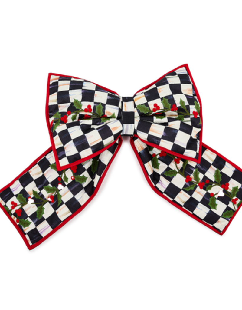 MacKenzie-Childs courtly check holly large bow