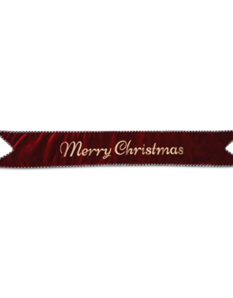 MacKenzie-Childs merry christmas red banner