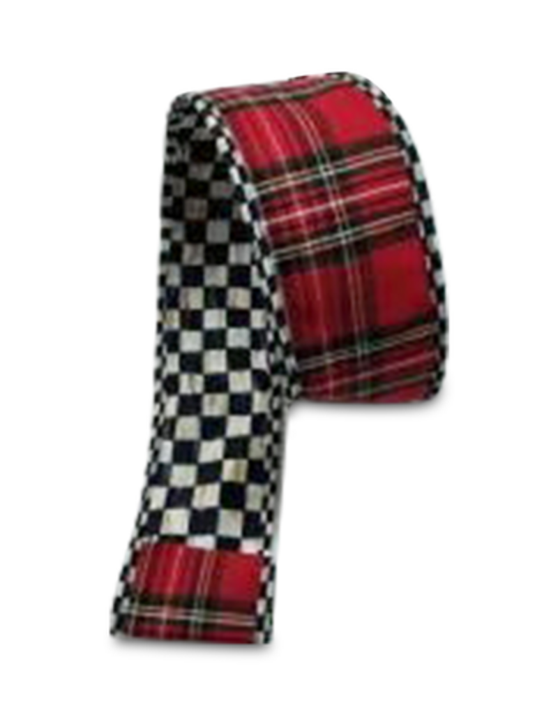 MacKenzie-Childs courtly tartan 2.5" ribbon