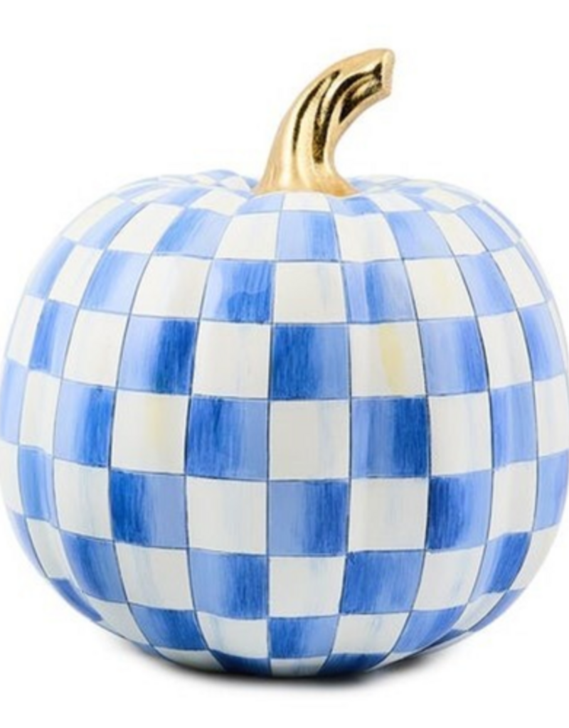 MacKenzie-Childs royal check medium pumpkin