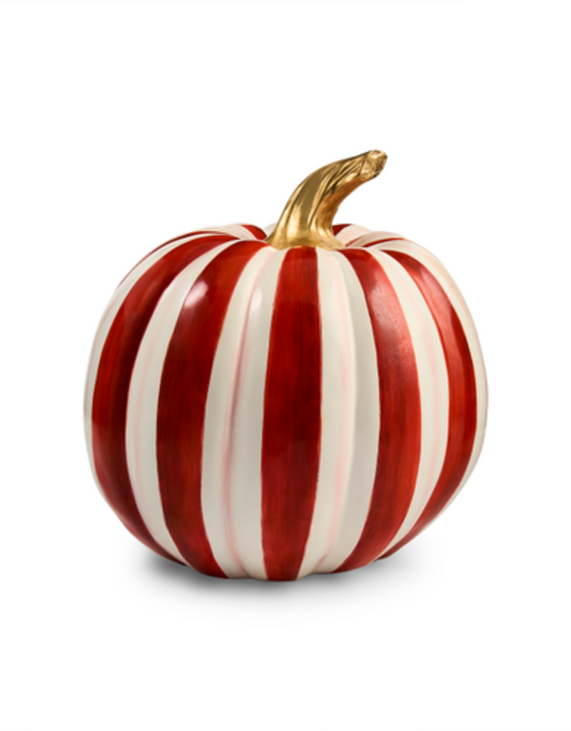 MacKenzie-Childs paprika stripe medium pumpkin