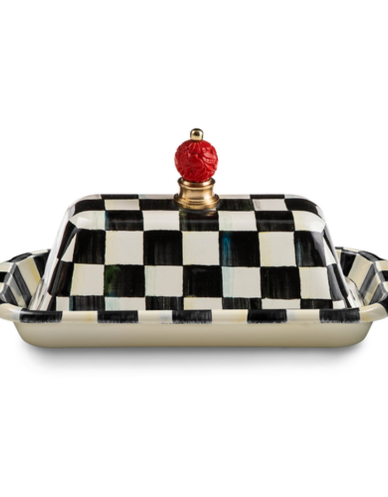 MacKenzie-Childs courtly check butter box