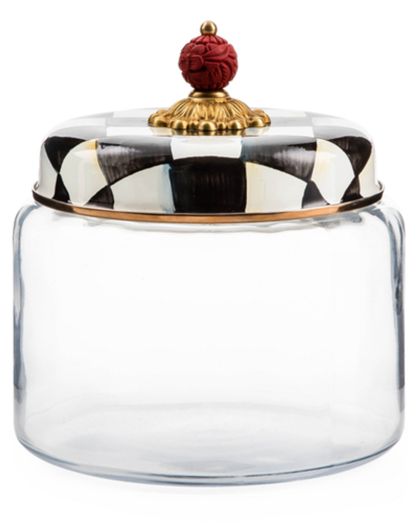MacKenzie-Childs courtly check medium kitchen canister