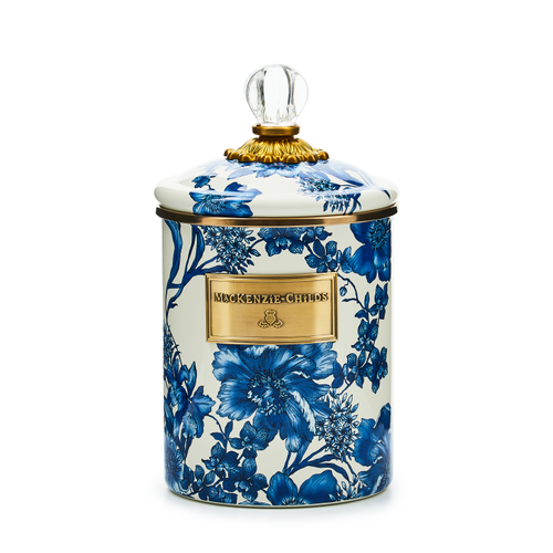 MacKenzie-Childs royal english garden medium canister