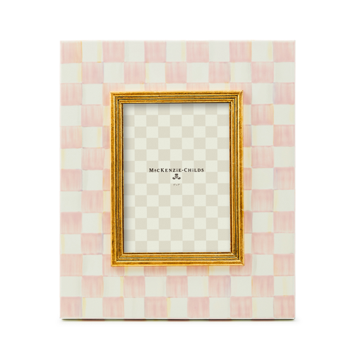 MacKenzie-Childs rosy check 5" x 7" frame