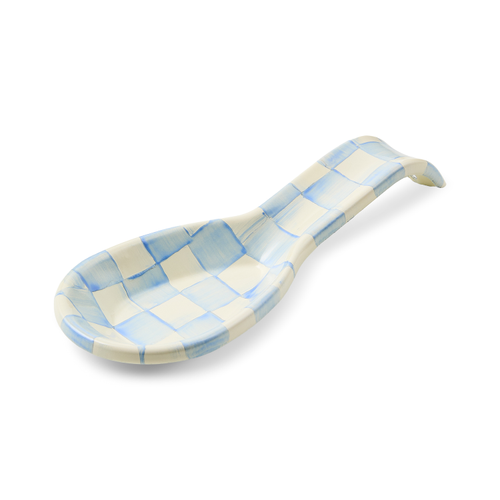 MacKenzie-Childs sky check spoon rest