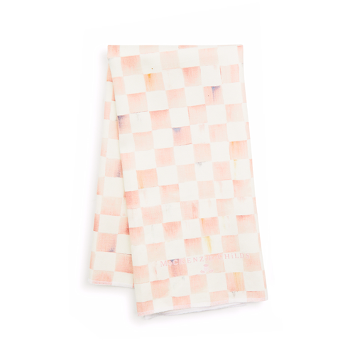 MacKenzie-Childs rosy check dish towel