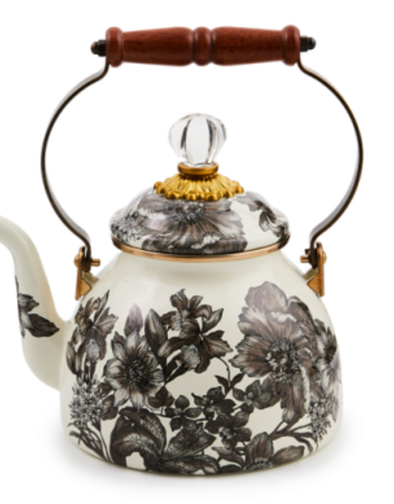 MacKenzie-Childs sterling english garden 2-quart tea kettle