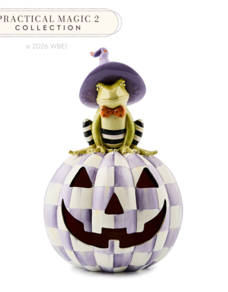 MacKenzie-Childs halloween illuminated fergal jack o' lantern
