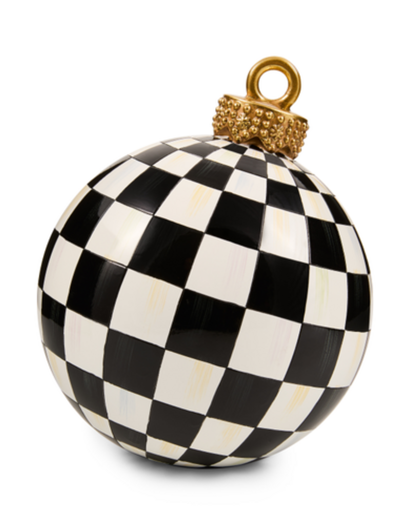 MacKenzie-Childs courtly check small tabletop ornament