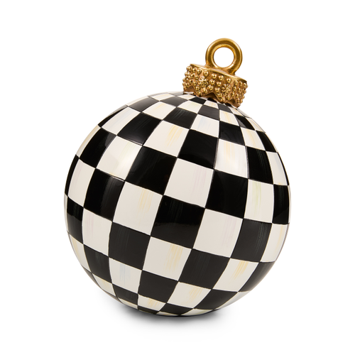 MacKenzie-Childs courtly check small tabletop ornament