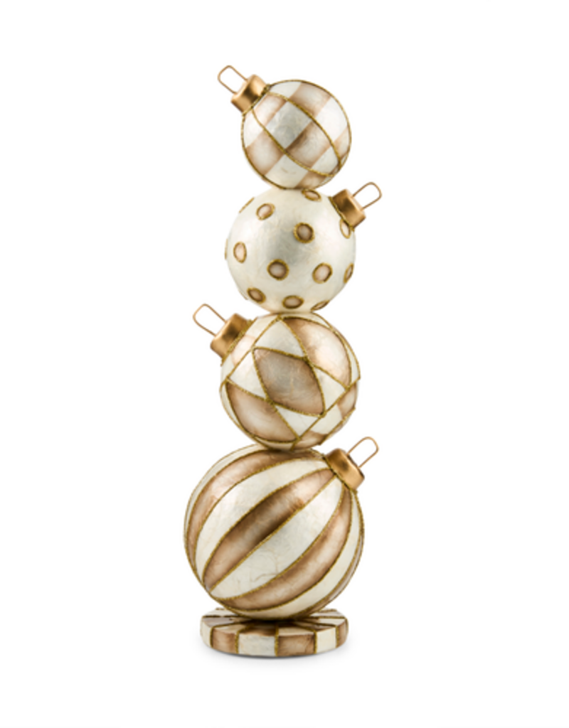 MacKenzie-Childs mocha capiz ornament topiary