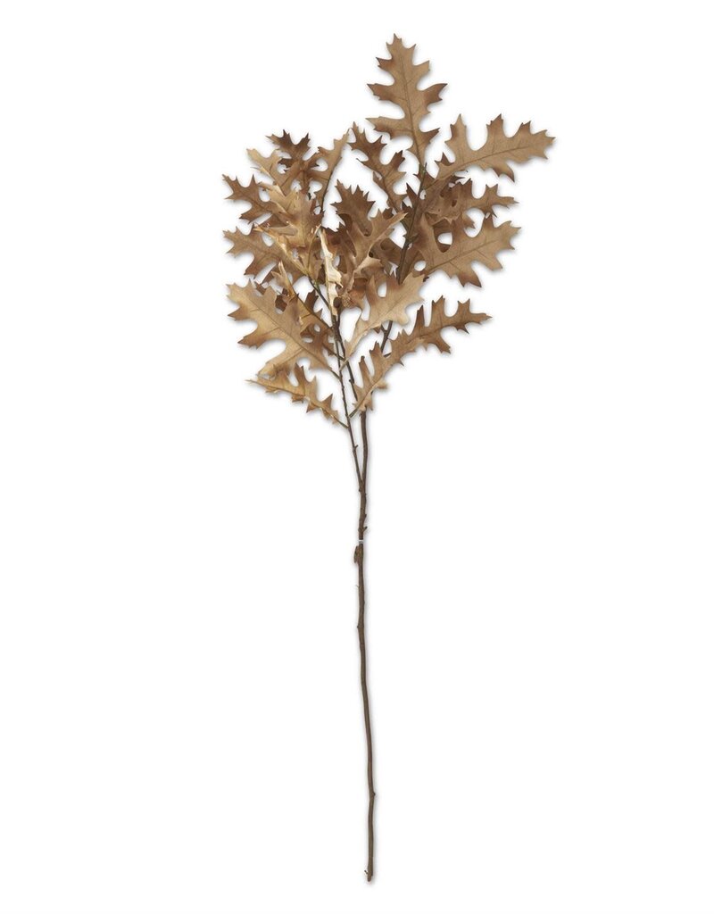 37 Inch Cream Oak Leaf Spray