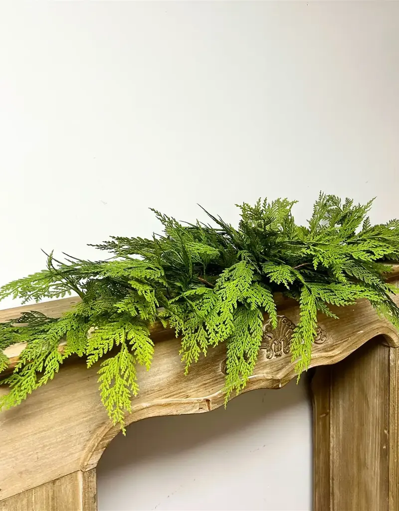 DAVID CHRISTOPHER'S COLLECTION Real Touch Port Orford Cedar Swag 52"