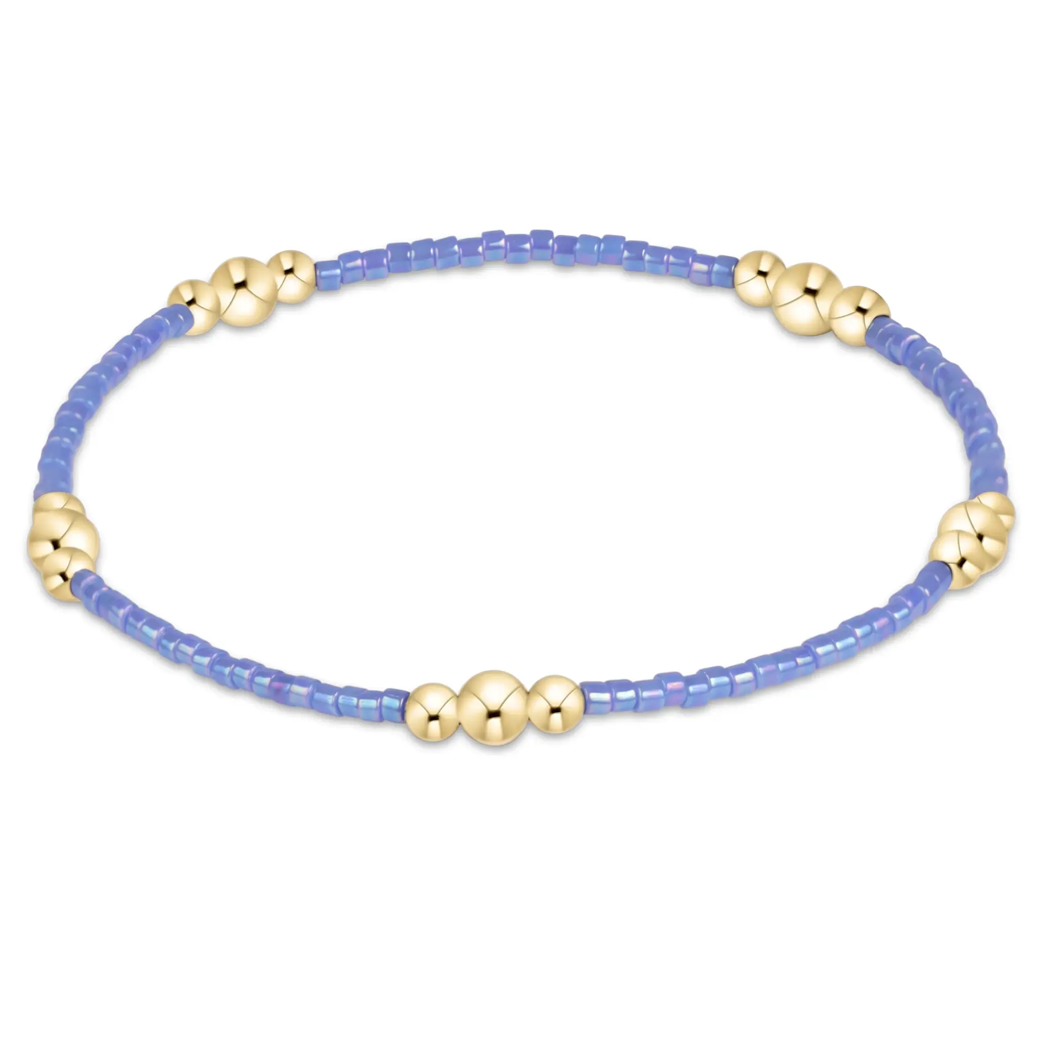 HOPE PURPOSE GOLD BRACELET-BRIGHT BLUE