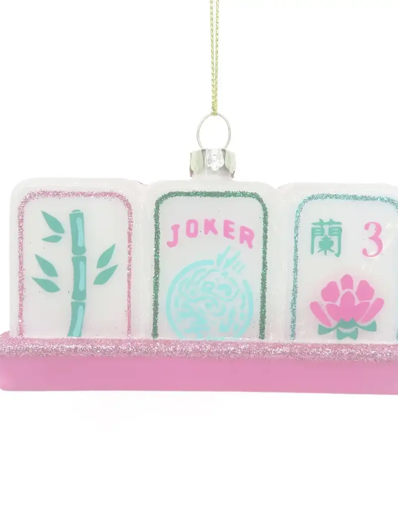 OAK LANE MAHJONG TILES HAND-PAINTED CHRISTMAS ORNAMENT