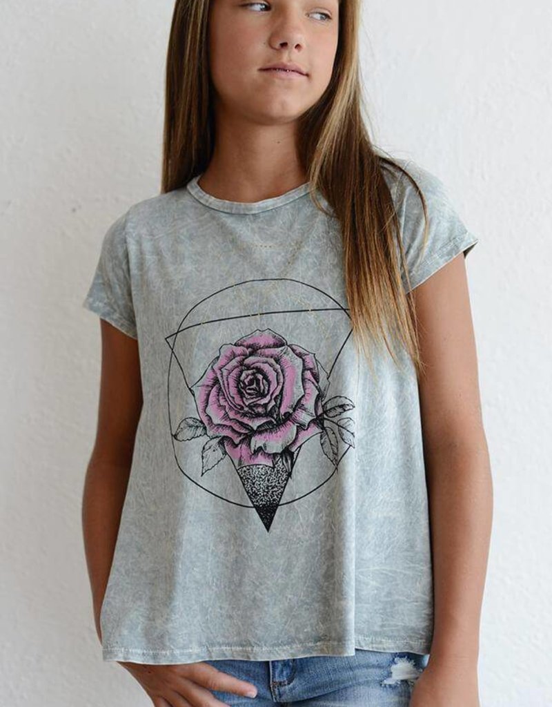 SACRED ROSE KNIT TEE