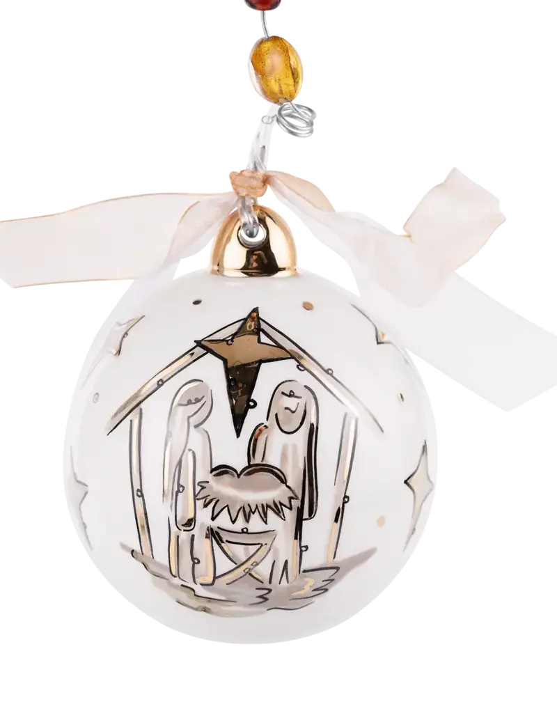 GLORY HAUS GOLD STAR OH HOLY NIGHT ORNAMENT
