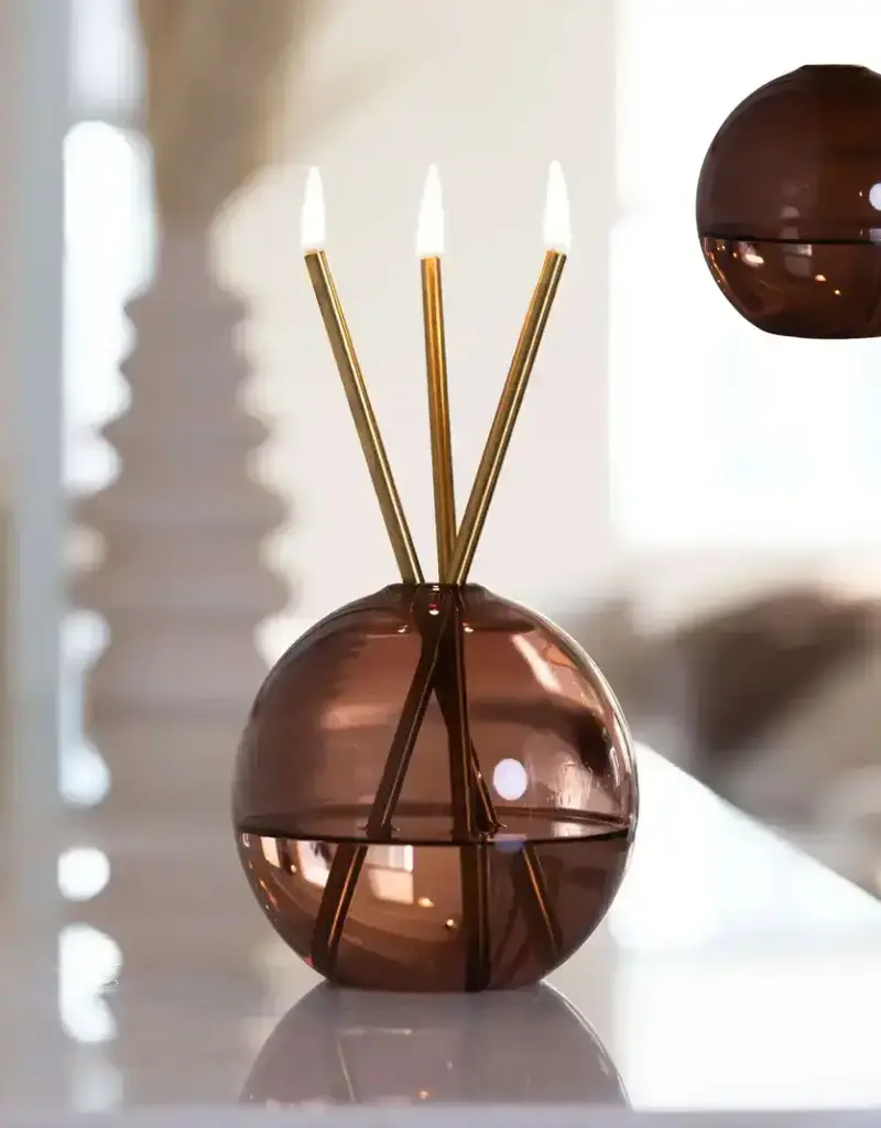 EVERLASTING CANDLE CO NEVA VASE DEEP DUNE CANDLE HOLDER