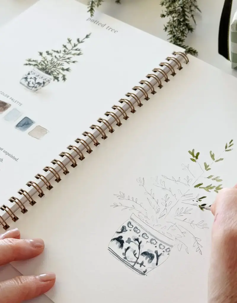EMILY LEX STUDIO WATERCOLOR WORKBOOK-CLASSIC CHRISTMAS