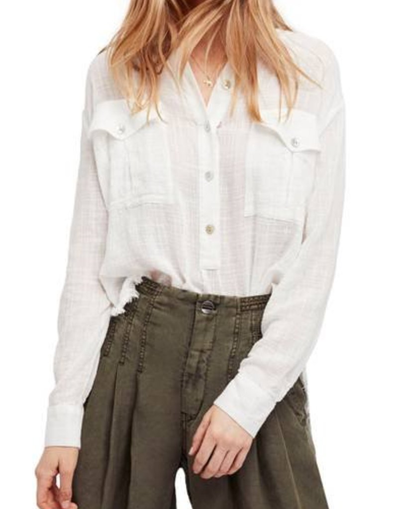 FREE PEOPLE TALK TO ME BUTTONDOWN