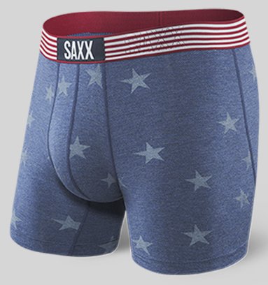 SAXX VIBE BOXER BRIEF - CHAMBRAY AMERICANA SAXX VIBE BOXER BRIEF - CHAMBRAY AMERICANA