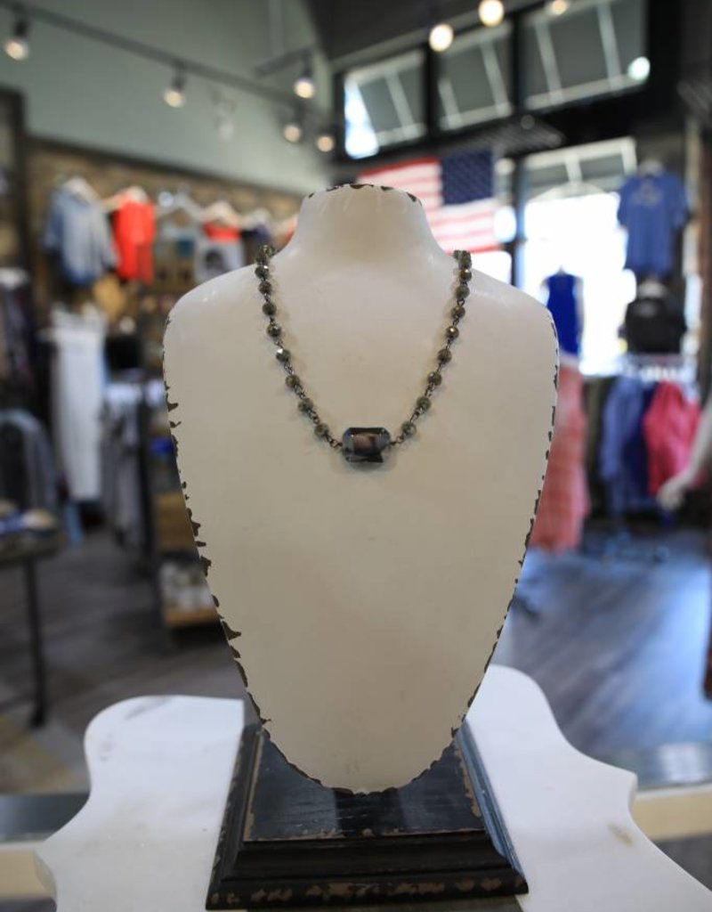 LULA 'N' LEE 12" STEEL CRYSTAL CHOKER W/CRYSTAL