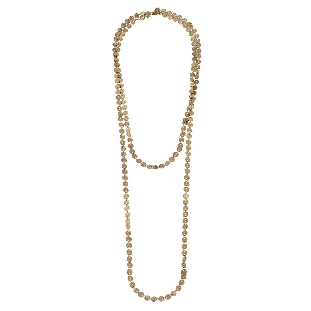 CANVAS ENDLESS LINKED DISC NECKLACE CANVAS ENDLESS LINKED DISC NECKLACE