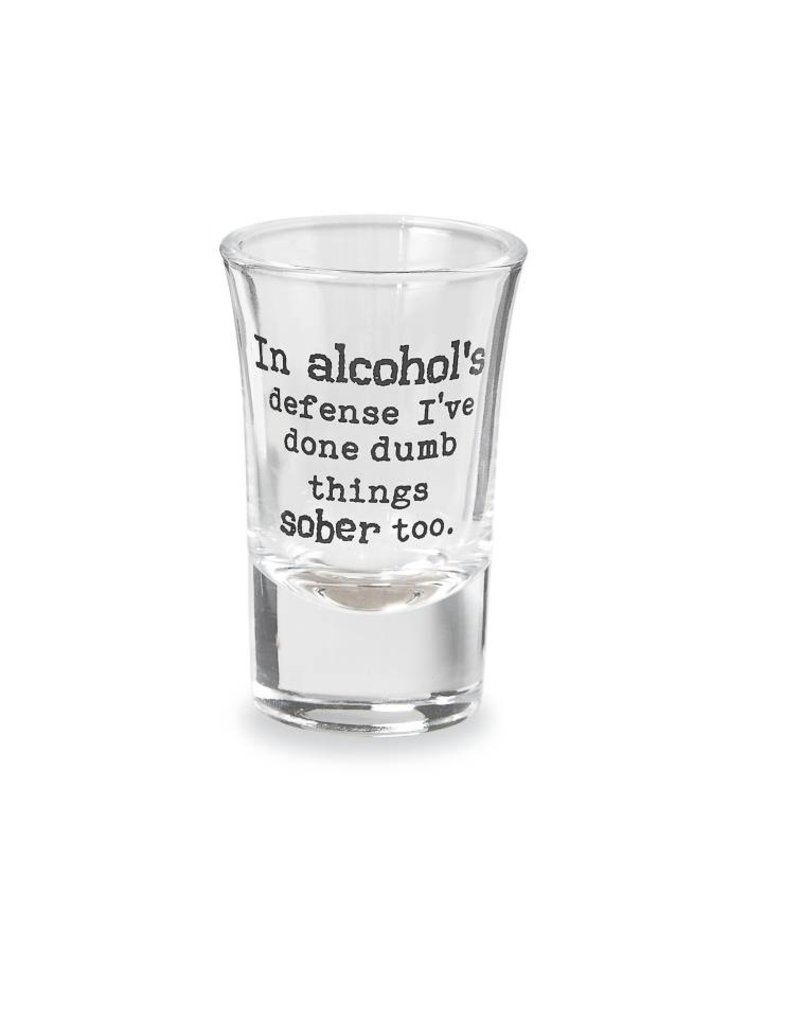 MUD PIE DRINKING SENTIMENT SHOT GLASS
