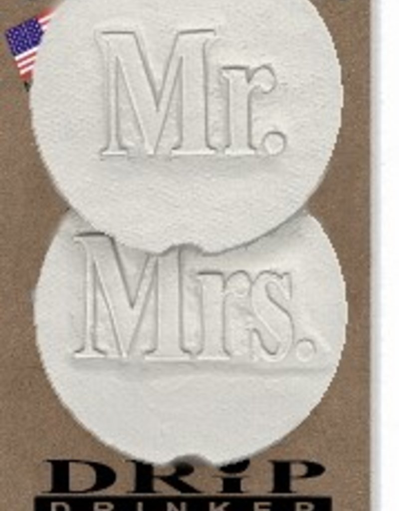 MR & MRS CAR COASTERS 2-PK