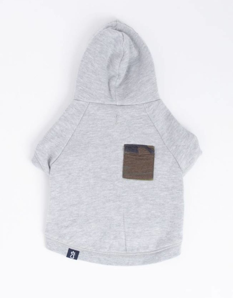 SNAP FRONT CAMO FLEECE HOODIE